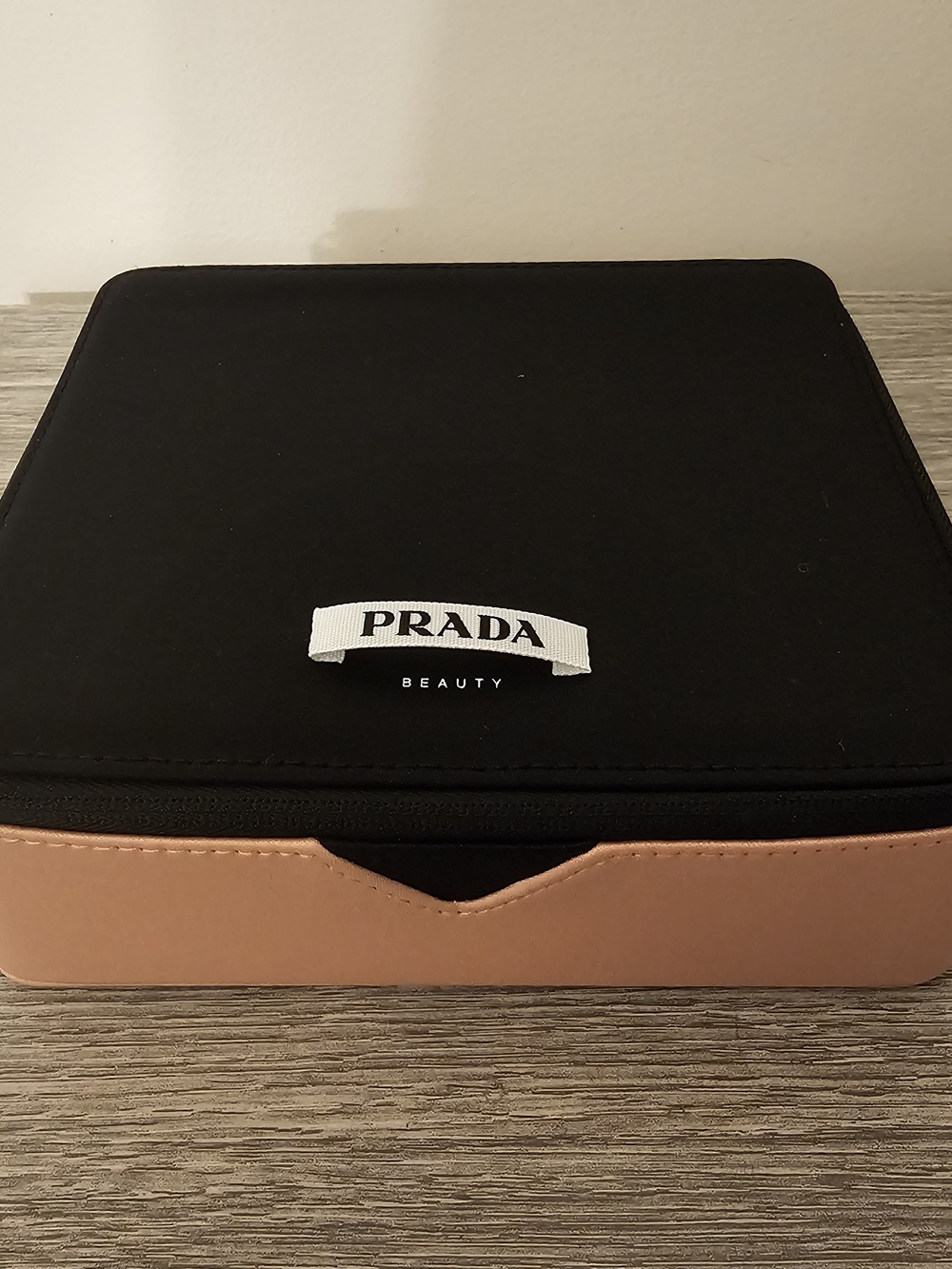 Prada Beauty Black & Pink Travel Case
